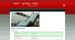 Desktop Screenshot of blackcyclingclubs.com