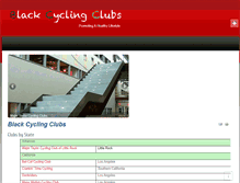 Tablet Screenshot of blackcyclingclubs.com